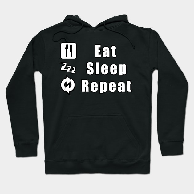 Eat Sleep Repeat Hoodie by Mamon